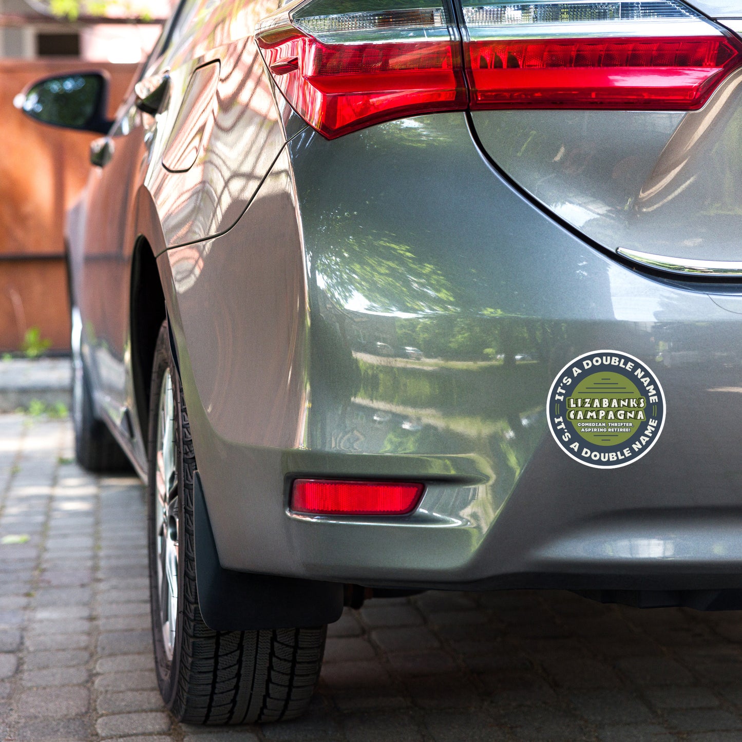 It's a Double Name Bubble-Free Sticker