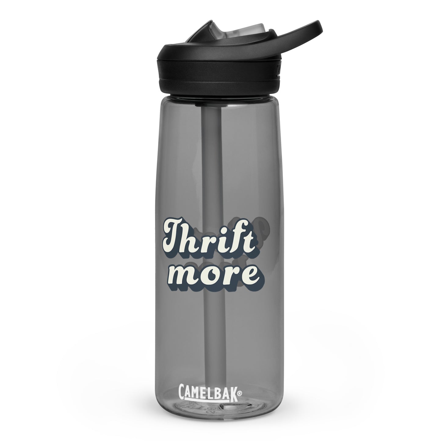 Thrift More Waste Less Sports Water Bottle