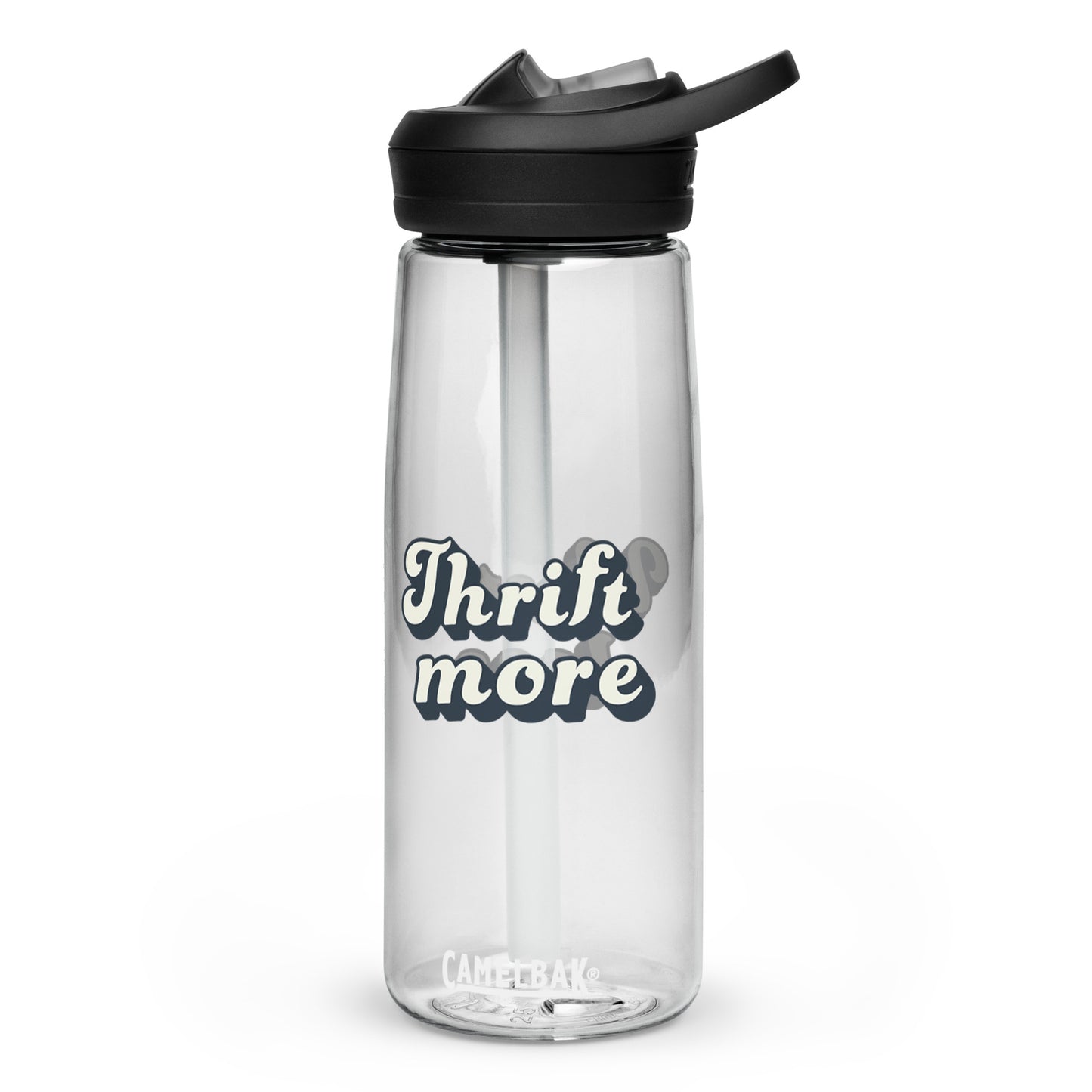 Thrift More Waste Less Sports Water Bottle